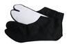 Premium Black Twill Tabi Socks with Four Clasps and Bleached Made In Size [Hasegawa Co., Ltd.] Lining, Japan, 28.0cm
