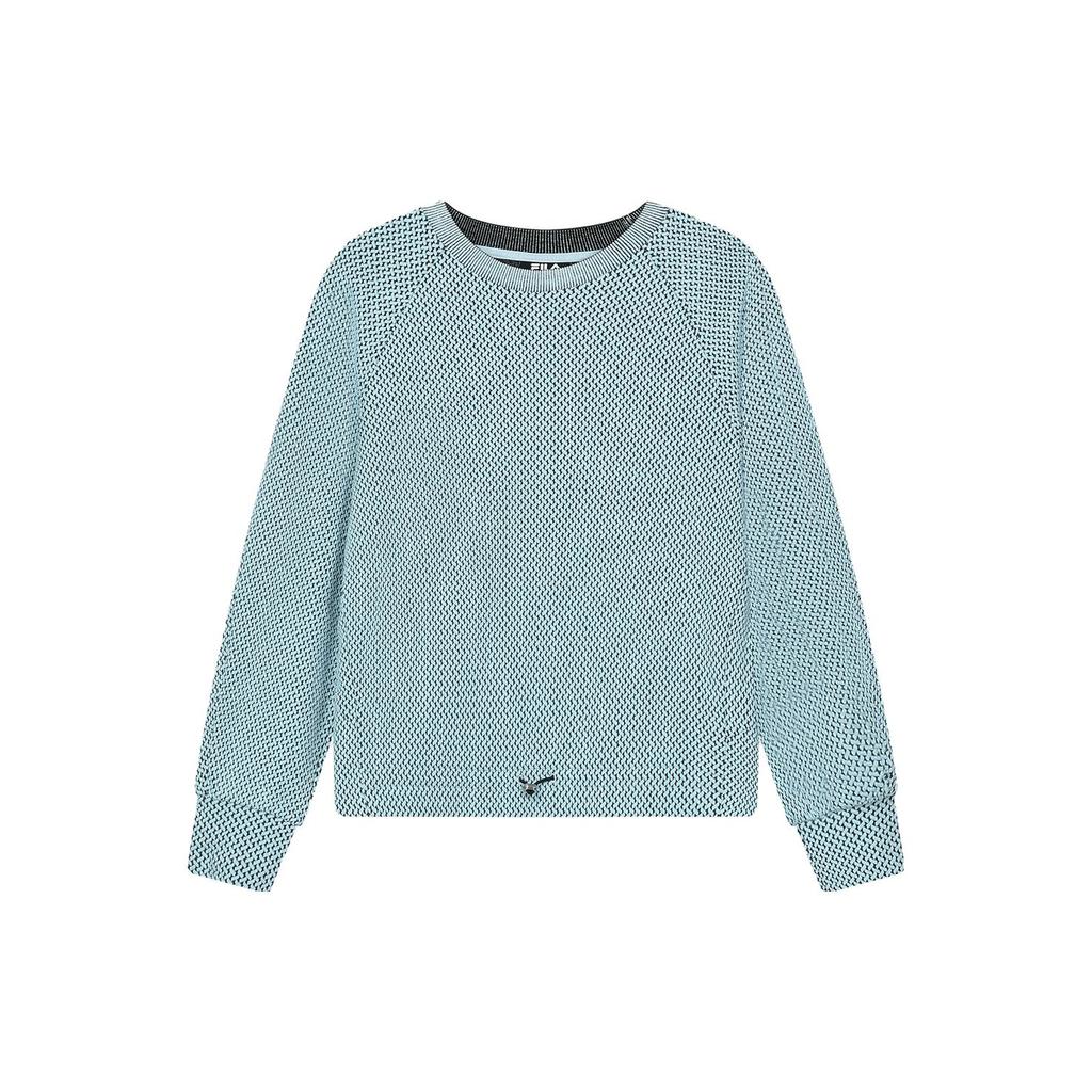 New FILA EMERALD Sweatshirt Women's Lake Light Blue F11W414218F-LB