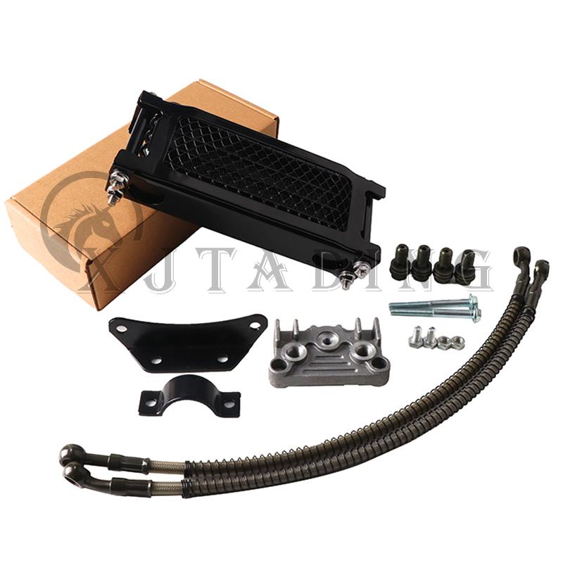 Мотоциклетный масляный радиатор, комплект масляного радиатора для Honda Monkey Yamaha Kawasaki 50cc-140cc Pit Dirt Bike Scooter Moped Enduro Motocross