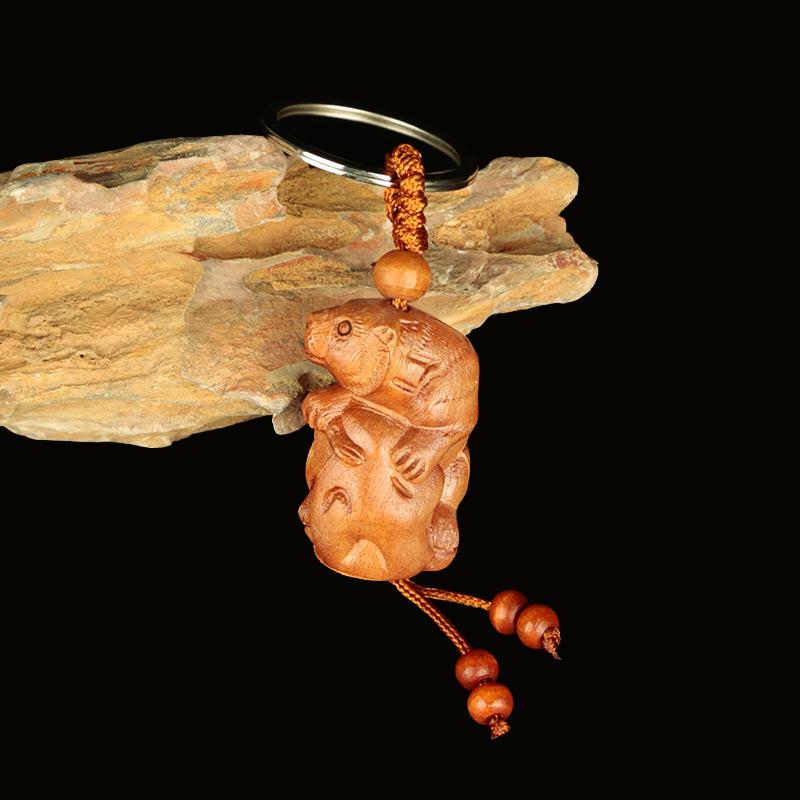 Персиковое и Ююбовое Дерево Зодиак 3D Брелок: Высококлассные украшения-амулеты-обереги.