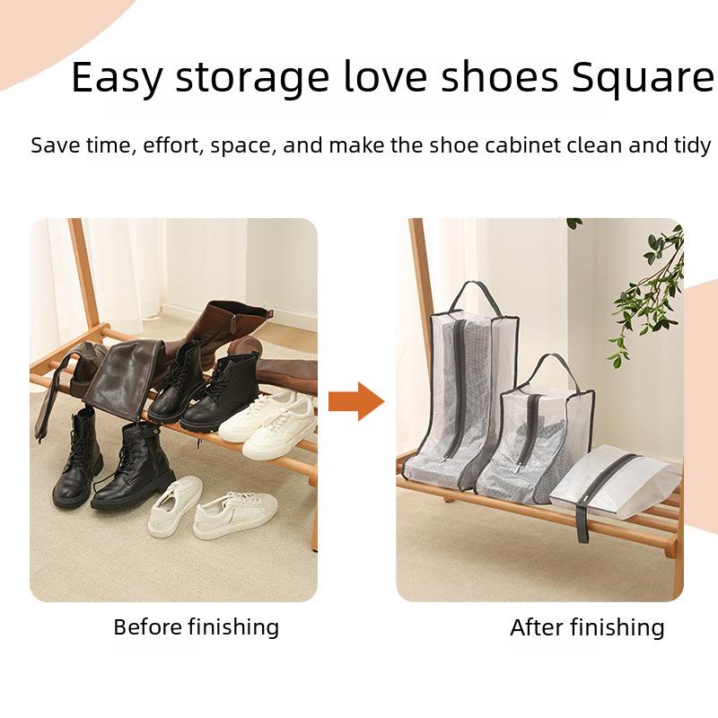 Waterproof Shoe Storage Bag for Home and Travel - Multi-functional Portable PVC Cover To Keep Boots Dust-Free