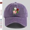 pc Creative White Rose Floral Print Baseball Cap Breathable and Lightweight HipHop Hat with Red and Pink Flower Patterns Wom