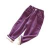 Детские брюки Верхняя одежда Плюс Бархатные утолщенные детские вельветовые зимние брюки для детей среднего и большого возраста