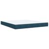 Box Spring Bed with Mattress Dark Blue 180 x 200 cm Velvet