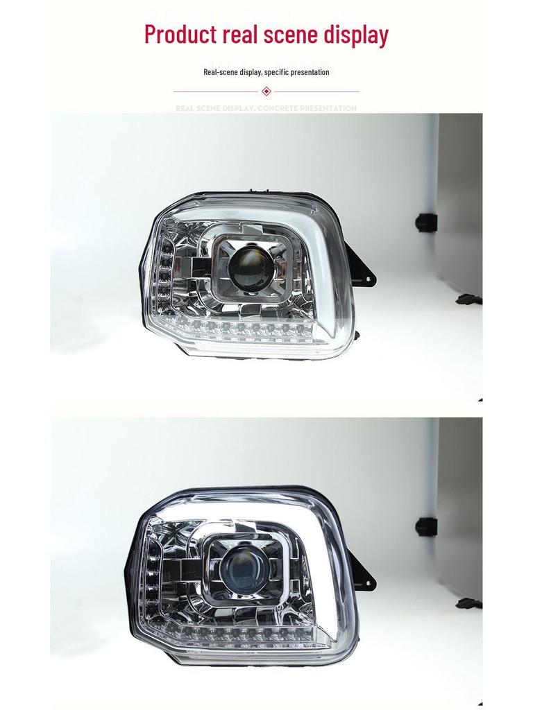 Fits 07-15 Suzuki Jimny: LED Headlight Assembly with Daytime Running Light & Sequential Turn Signal