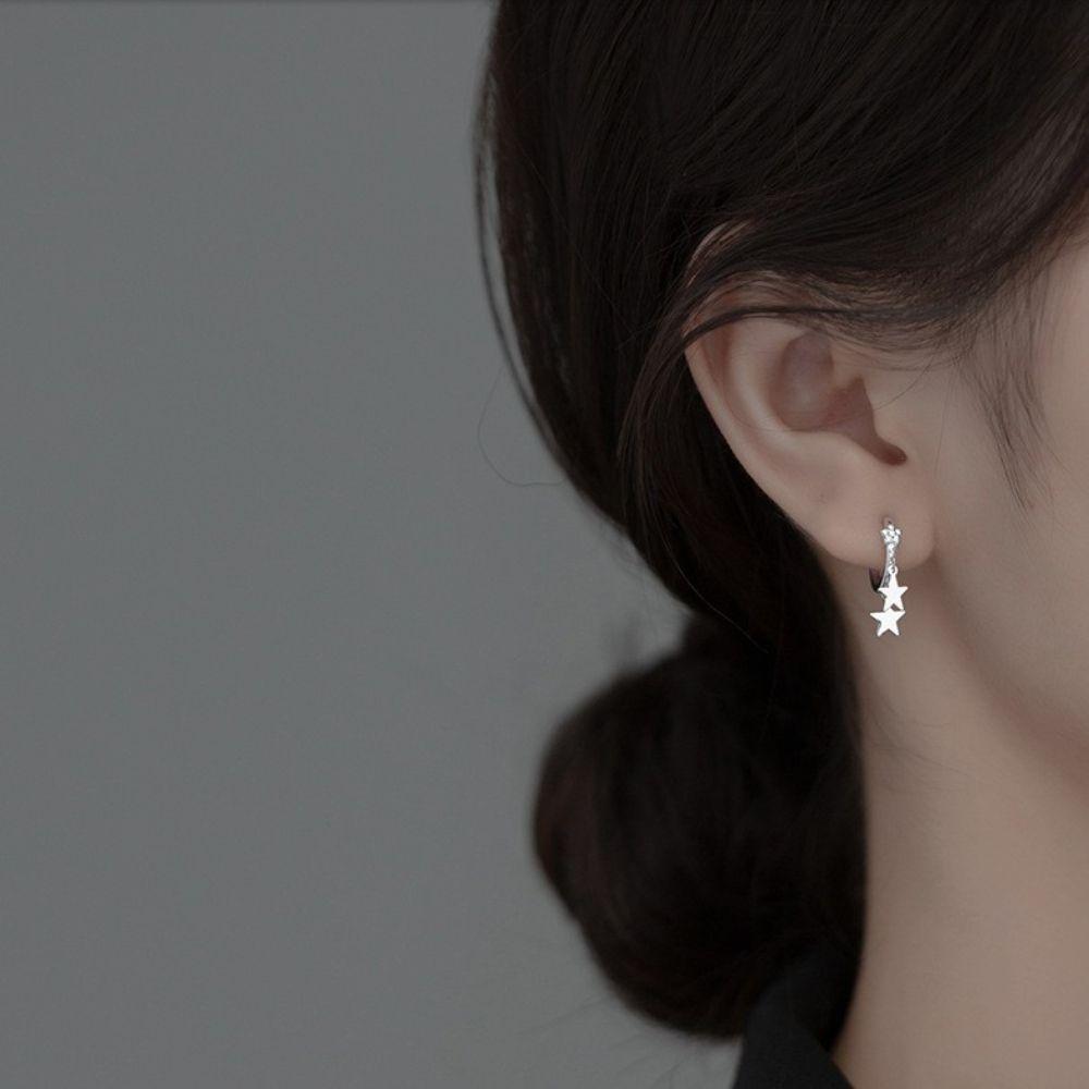 Women Jewelry Hoop Earrings Korean Style Earring Star Drop Earrings Pendant Earring Women Earring