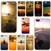 TPU Shell Covers For Oppo Realme 6 7 7i 6i C3 For Xiaomi Poco F3 F2 M3 Pro HTC U11 U12 Plus Plane With Sunset Glow Theme Poster