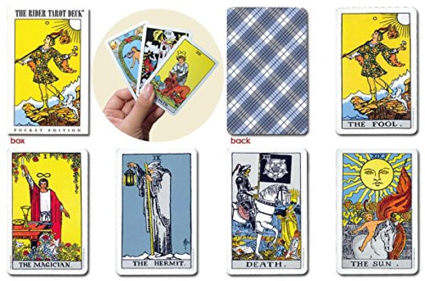Колода таро Direct Tarot Pocket Rider Waite Включает японский буклет 78 карт [Аутентичная, Импорт] [Райдер <США> Таро] "Карманное руководство."