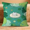 Lucky Cute Cat Pillow Cover Sofa Cushion Cover Home Room Decoration Children Gift