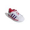 Adidas Originals Superstar El Comfortable Shock Absorbing Durable Low Top Sneakers Baby Sneakers White Purple FV3661