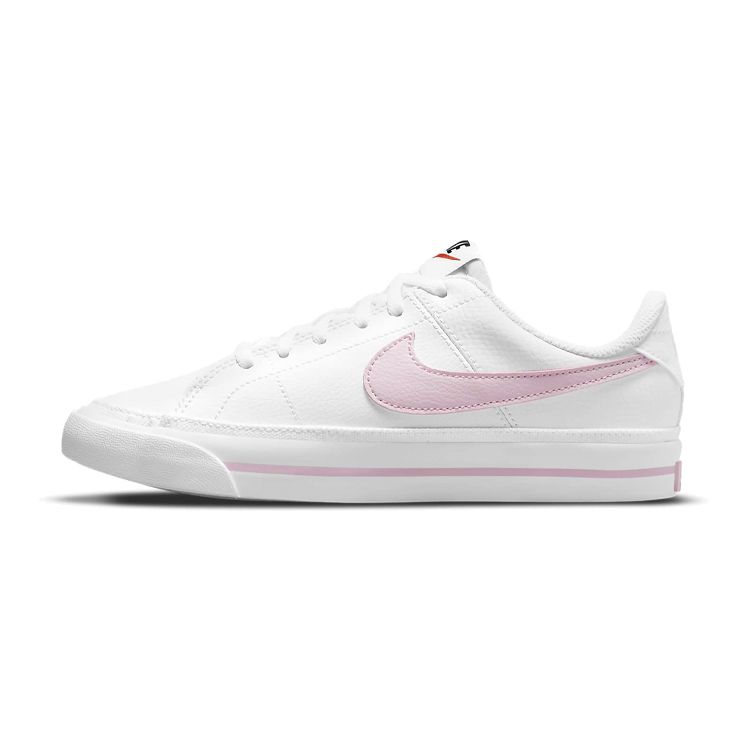 Nike Детские кроссовки Court Legacy GS Бело-розовые из пеноматериала DA5380-109