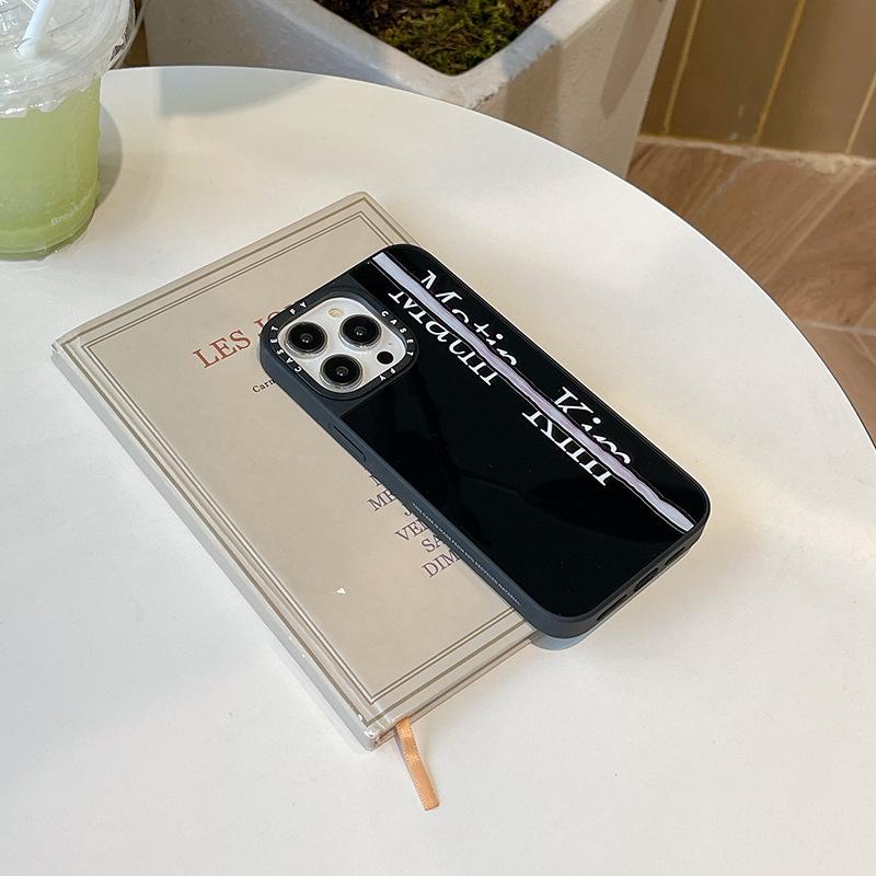 "Корейский джинсовый противоударный чехол для Apple iPhone 12-16 Pro Max, модный зеркальный дизайн."