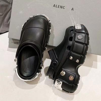 Обувь Paris Cave для мужчин и женщин, парные туфли, новая мода, универсальная платформа, нескользящая заклепка, панк-тапочки, тренд