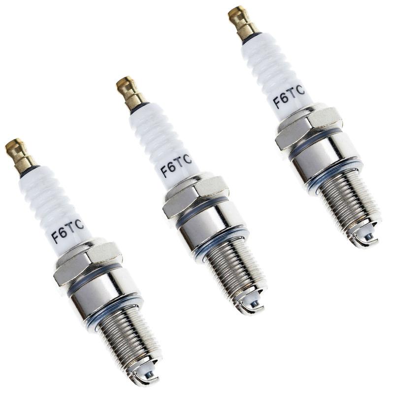 Упаковка из 3 свечей зажигания F6TC для генератора GX140 GX160 GX200 Kawasaki 92070-1024 0911007147 600LS 707LS 750LS 755LS 800LS C62LS FE65CPR