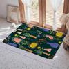 Abstract E Eyes Floor Mat Eco  Flannel Doormat Non Slip Odorless Indoor Floor Rug Soft Short Plush Home Mat