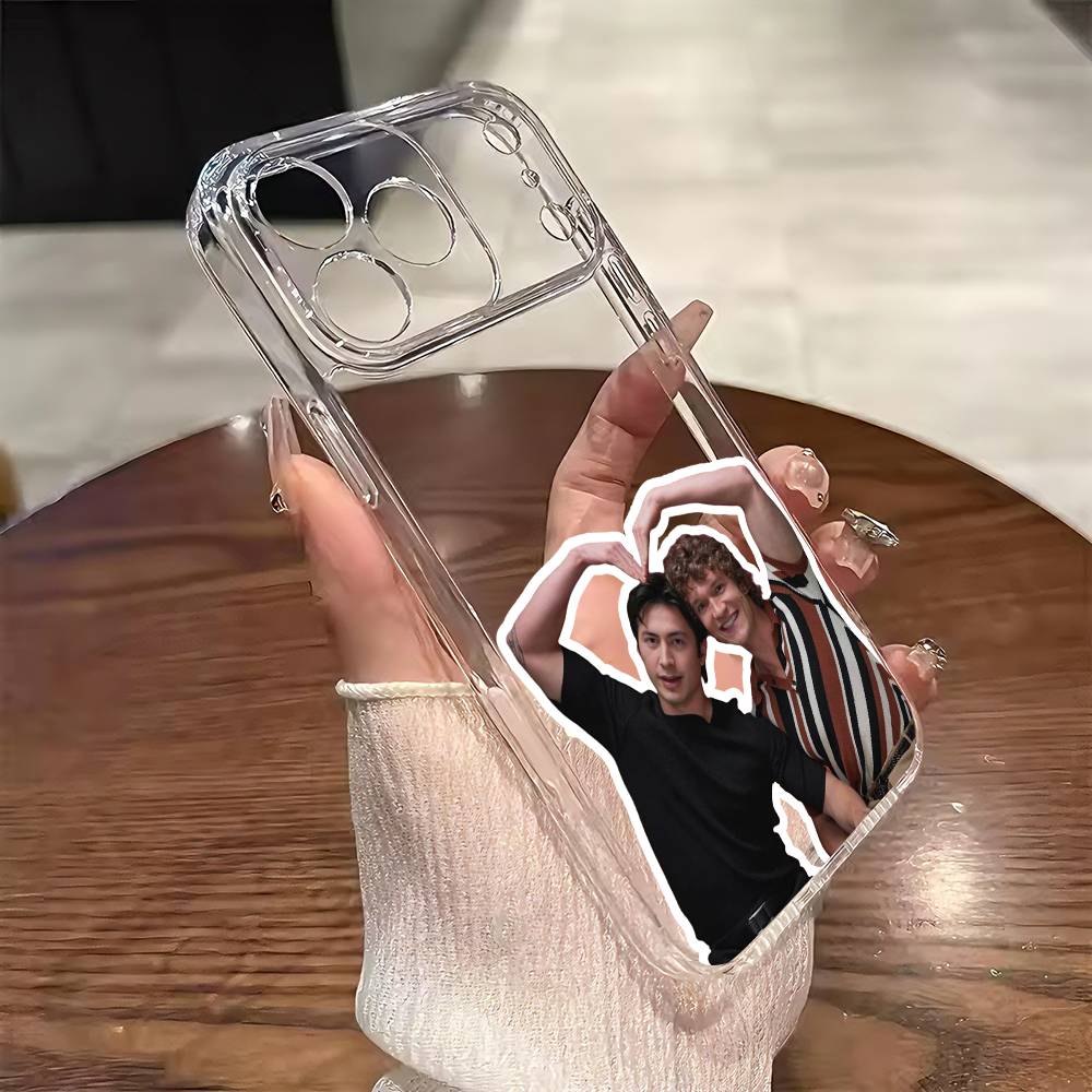 H-Нагретое противостояние Чехол для телефона Для iPhone 17 16 15 14 13 12 11 Mini Pro Max Plus Прозрачная крышка