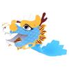 1 Set Handmade Paper Dragon Head Material Kit 2024 Year of The Dragon Spring Festival Dragon Dance Toy Kids DIY Crafts Material Bag Holiday Gift