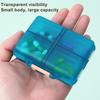Pill Case Secure Buckle Close 8 Compartments Pill Dispenser with Removable Lids Travel Pill Organizer