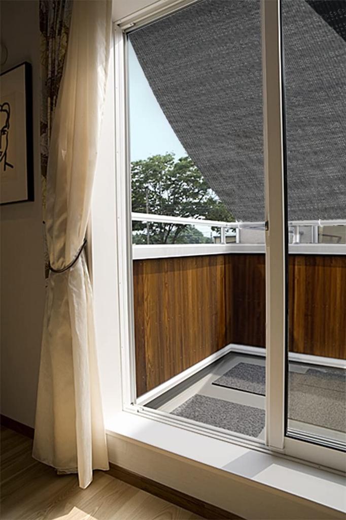 Meiwa Gravure Sunshade Master Awning Ortega (Black) 180 x 240 cm (OAK-1824)