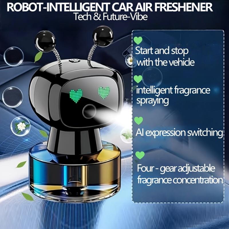 Робот Умный Автомобильный Освежитель Воздуха Старт-стоп Распыление Аромата AI Выражение Креативное Переключение USB Зарядка