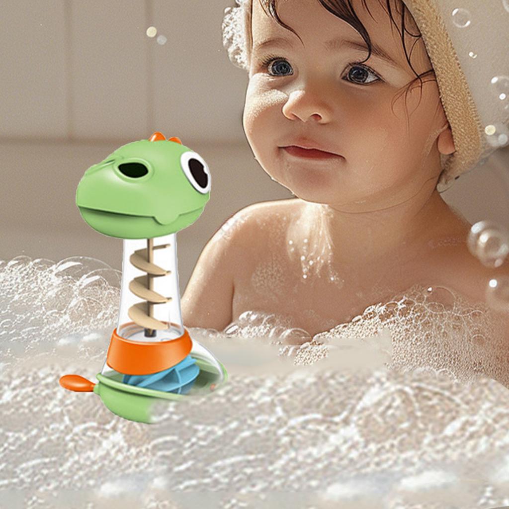 Children's Bath Water Spray Dinosaur Spinning Fun Rotating Shower Baby Bathroom Water Play Toddler Bath Toy