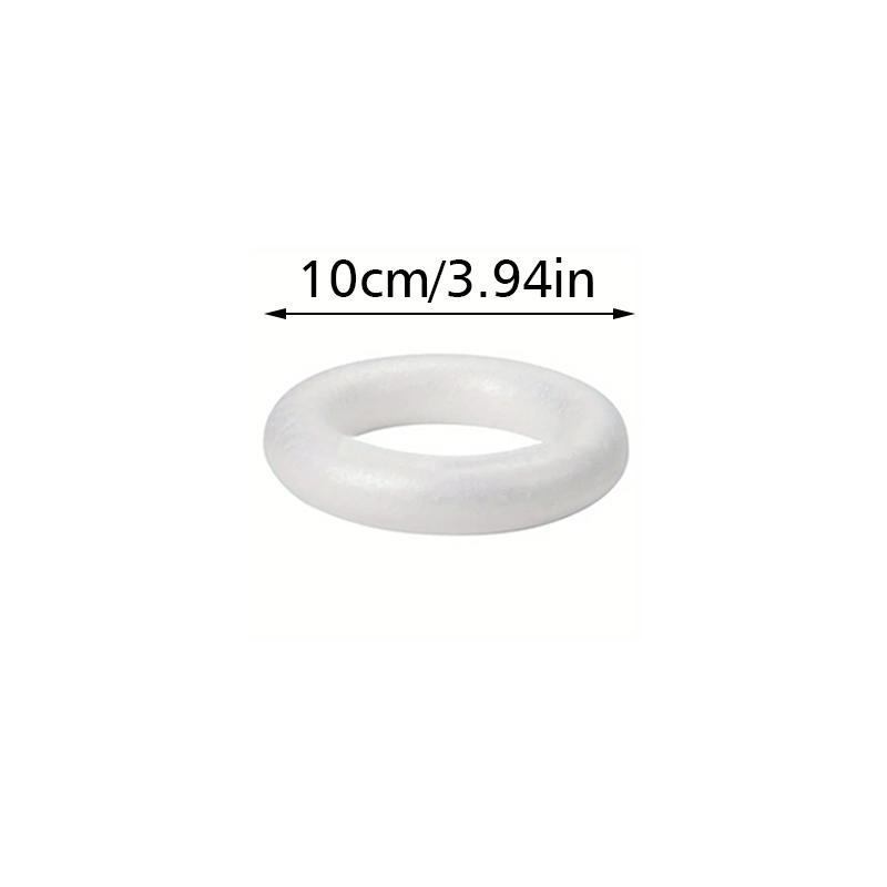 1PC DIY Model Wedding Party Decorations Polystyrene Foam Ring Festival DIY Supplies Round Ring ForDIY Crafts 5/7/8/10/12/15/20cm