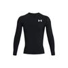 HeatGear® OG Compression с длинным рукавом и круглым вырезом, с логотипом, облегающая тренировочная рубашка для мужчин, черный цвет 1387696-001
