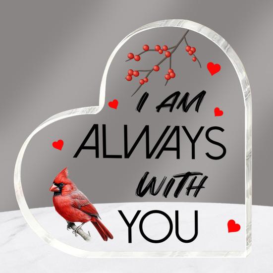 Акриловый орнамент в форме сердца Love Heart, прозрачный акриловый блок, отдельно стоящий настольный Love