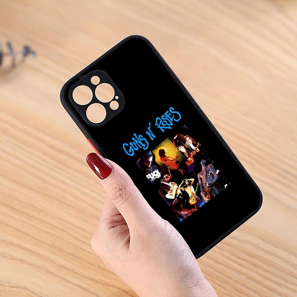 Чехол для телефона Guns N Roses Good Time Черный Матовый Для IPhone 16ProMax 15 13 12 11 14 Pro Max Mini Plus SE2020 XS Max XR