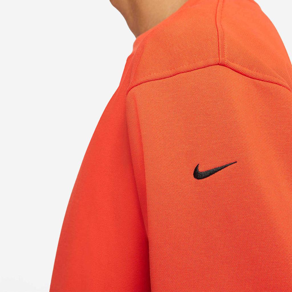 Nike Letter Round Neck Comfortable Casual Sweatshirt Men Sweatshirt Orange DH2850-891