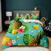 Pineapple Duvet Cover Set White Twin Bedding Set Teen Adults Yellow Abstract Tropical Fruits Pineapple Polyester Comforter Cover