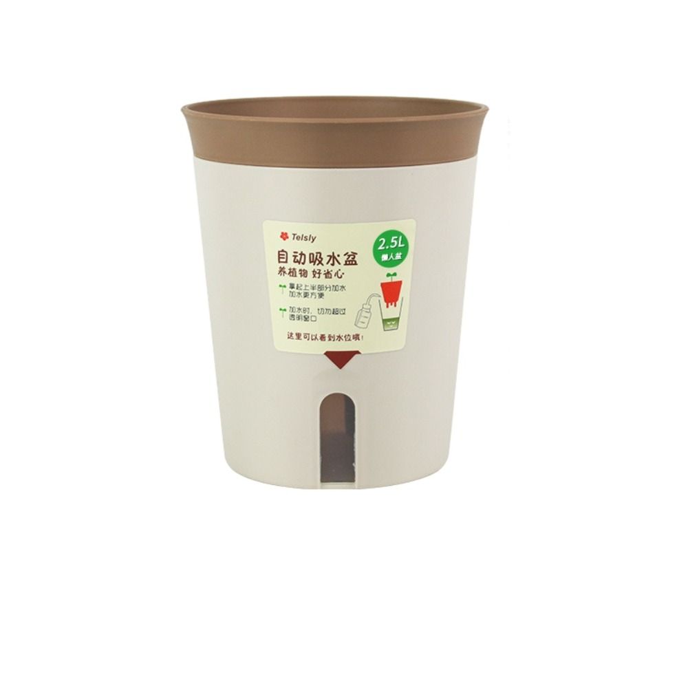 Plastic Lazy Hydroponic Flower Pot Self Watering Planter Self-absorbent Flower Pot