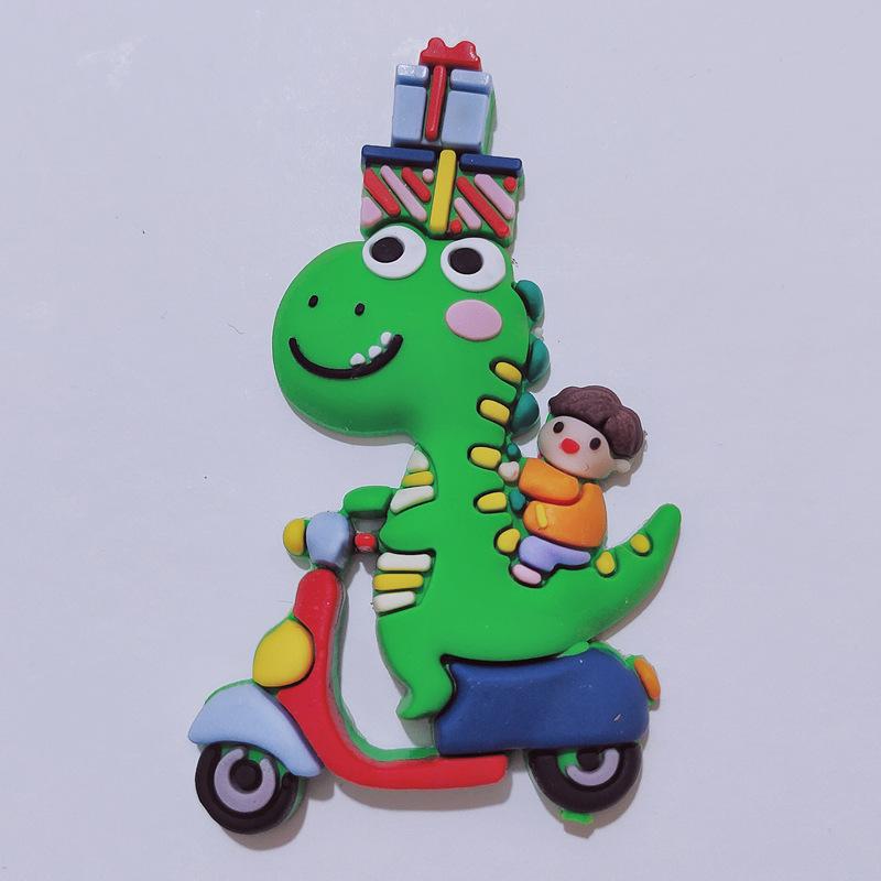 Soft Glue Cartoon Dinosaur Cake Toppers Kids Boys Happy Jungle Safari Birthday Cake Decor Dinosaur Theme Party Cake Decor