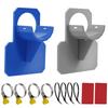 2PCS Swimming Pool Pipe Fixing Holder Support for Intex Above Ground Pool 30-38mm Hose Outlet Mount Bracket with Cable Tie Clamp