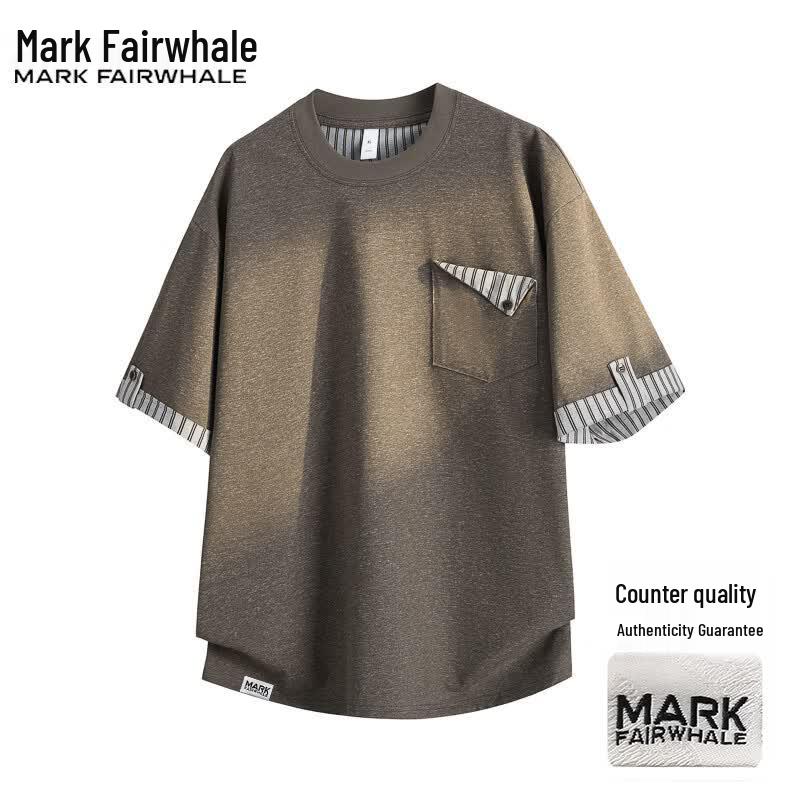Mark Fairwhale Мужская летняя повседневная футболка с коротким рукавом