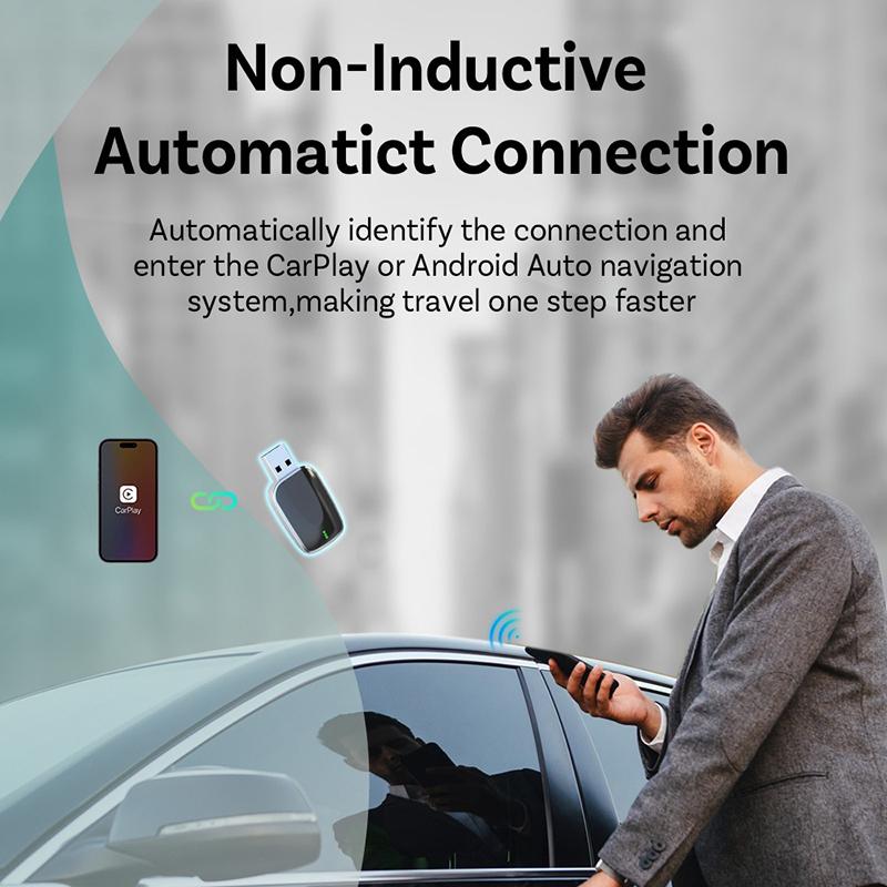 2 в 1 беспроводной Carplay Android Auto адаптер Ai Mini Box Plug&Play автоматическое подключение совместимо с 99% автомобилей для автомобильного радио