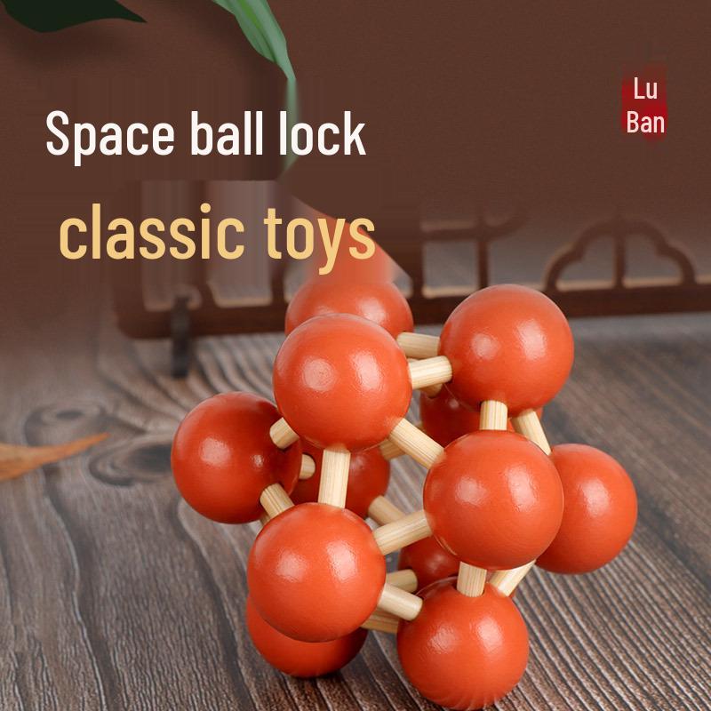 Kids' Educational Luban Lock IQ Puzzle Set: Assembly Toy for Stress Relief