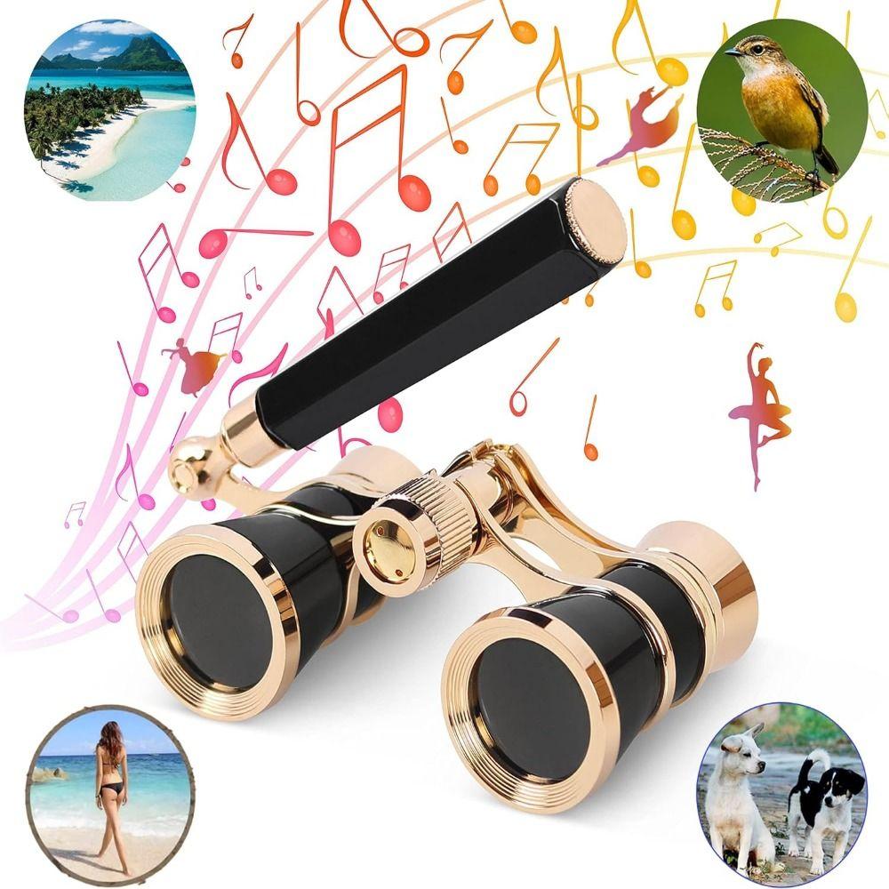 Optical BK9 Binoculars Telescope Vintage Pocket Binoculars Musical Concert Telescope Kids