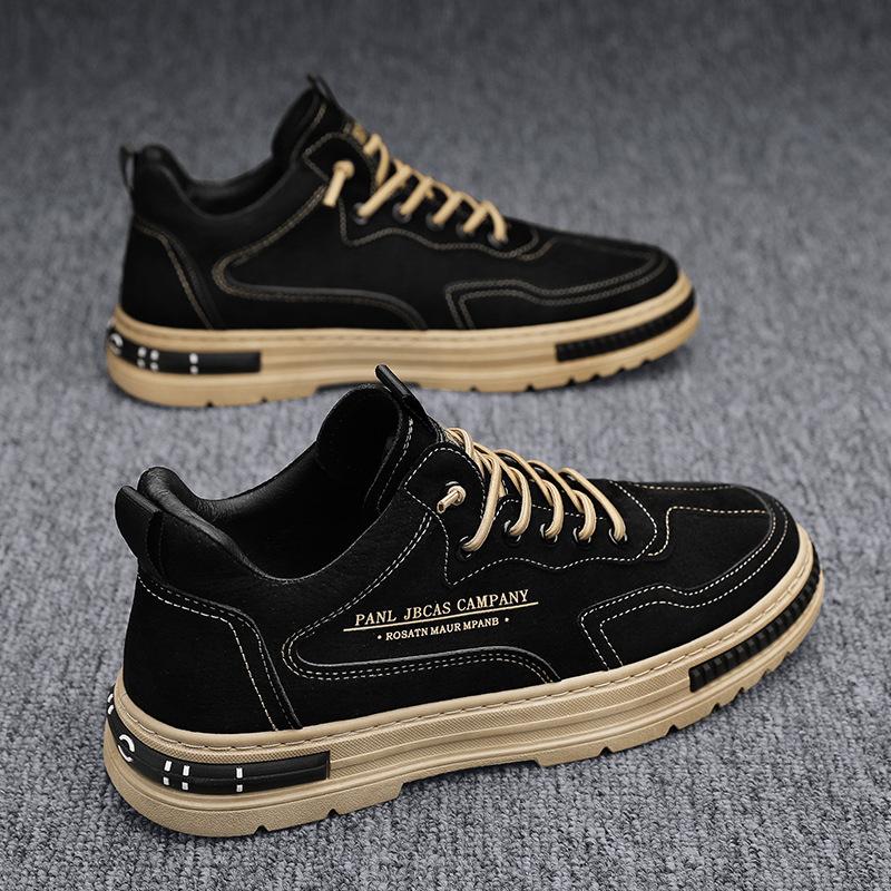 2025 New Board Shoes Korean Version of Leisure Sports Versatile Autumn Work Kitchen Spring Non-slip Men's Shoes Trendy Shoes