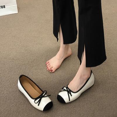 Маленький внутренний каблук, балетки, женская верхняя одежда, квадратный носок, серебристые одинарные туфли, туфли Мэри Джейн с бантом