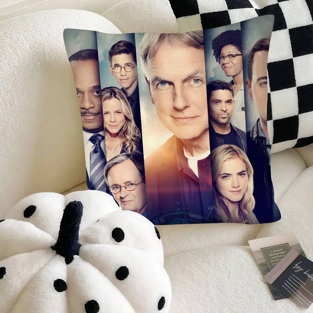NCIS Pillow Case Fashion Square Pillowcase Bedroom Sofa Room Ins Decoration Leisure