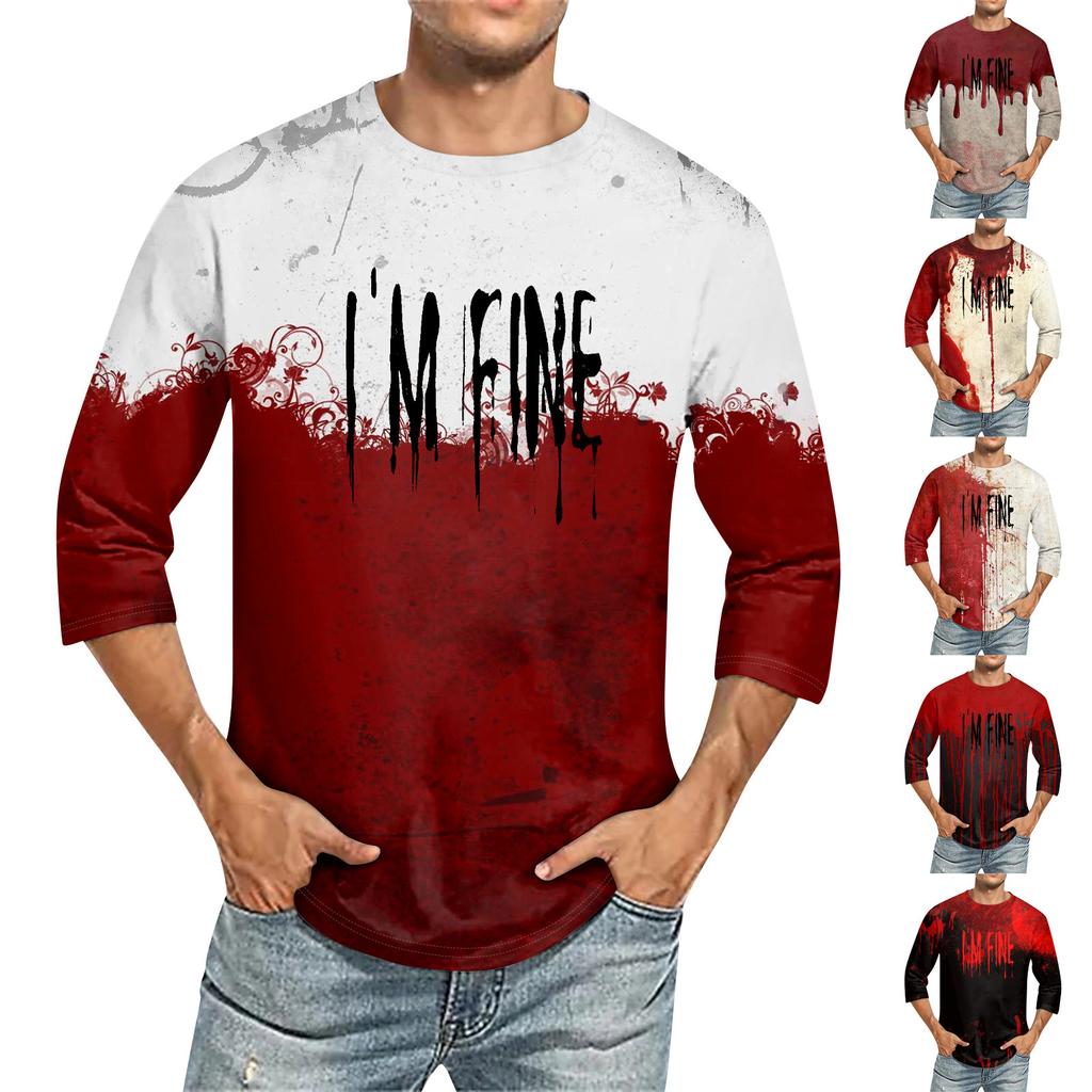 Men's T-shirt T-shirts Graphic Text Pool3D Printing Street Casual Short Sleeve Printed Clothing Basic