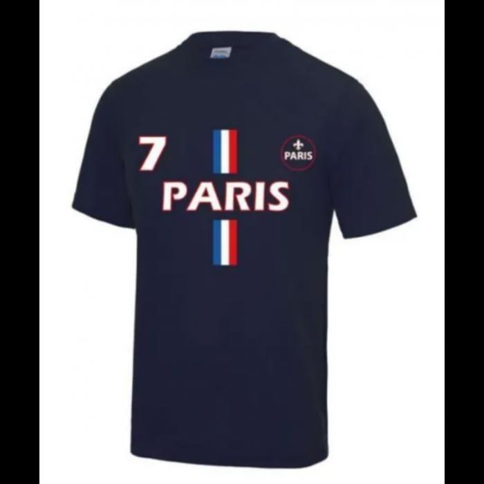 Paris Men's Navy Blue Football Shirt - - Blue