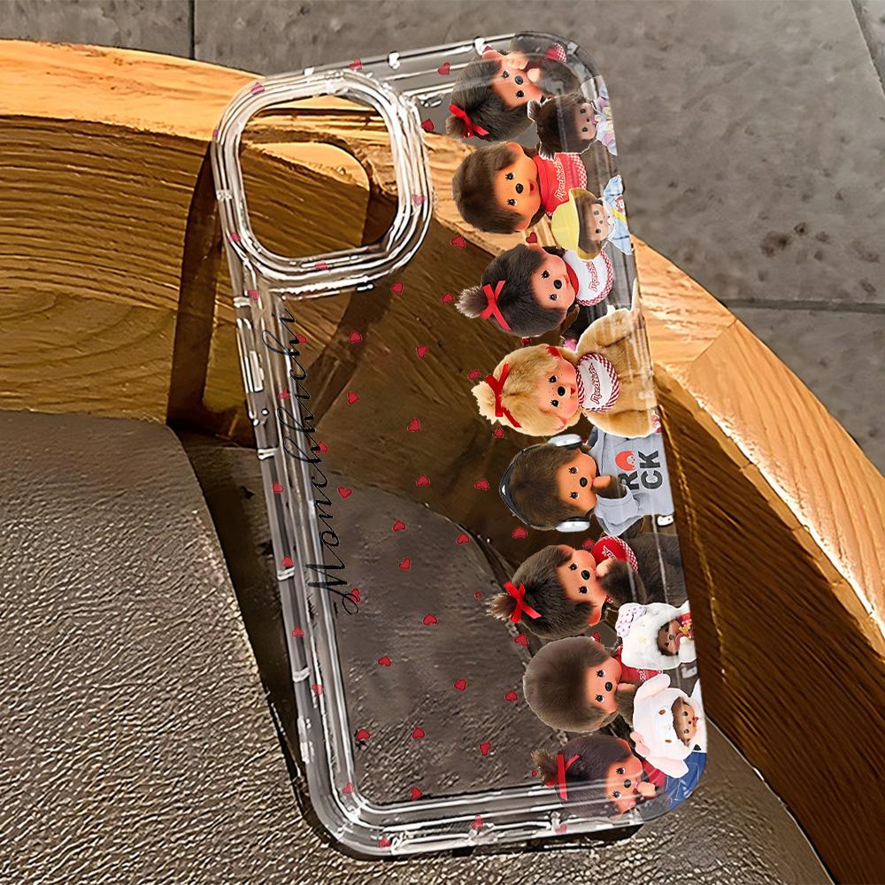 Cute M-Monchhichis Phone Case for Samsung Galaxy S25 S24 S23 S22 S21 S20 S10 Note20 Note10 FE Ultra Plus 4G 5G Clear