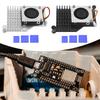 Для Raspberry Pi 5 Активный кулер Металлический радиатор Радиатор с регулируемым вентилятором охлаждения Ребристый радиатор Совместимый держатель
