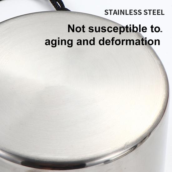 Набор из нержавеющей стали со складной ручкой и сумкой для хранения, переносная чашка с карабином для дома, кемпинга, воды, кофе, напитков, для походов, пикников