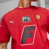 Puma Scuderia Ferrari Race Garage Crew Tee Loose Fit Letter Print Round Neck Short Sleeve T-Shirt Men Tops Red 621122-02