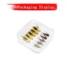 6/10Pcs/Box 2 Mixed Styles Bead Head Fast Sinking Nymph Lure, Humpy Fly&Brasshead Prince Nymph Fishing For Trout Artificial Insect Bait Lure