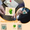 FishingPocketHug Acrylic Heart-Shaped Pocket Decoration