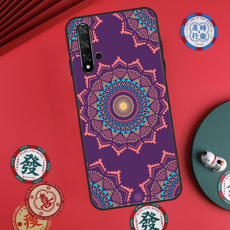Чехол Mandala Chakra Yoga для Huawei Nova 12s 7i 8i 11i 12i Y73 Y70 Y90 Y60 Y72 Y61 Y91 9 10 SE P30 Pro P40 Lite